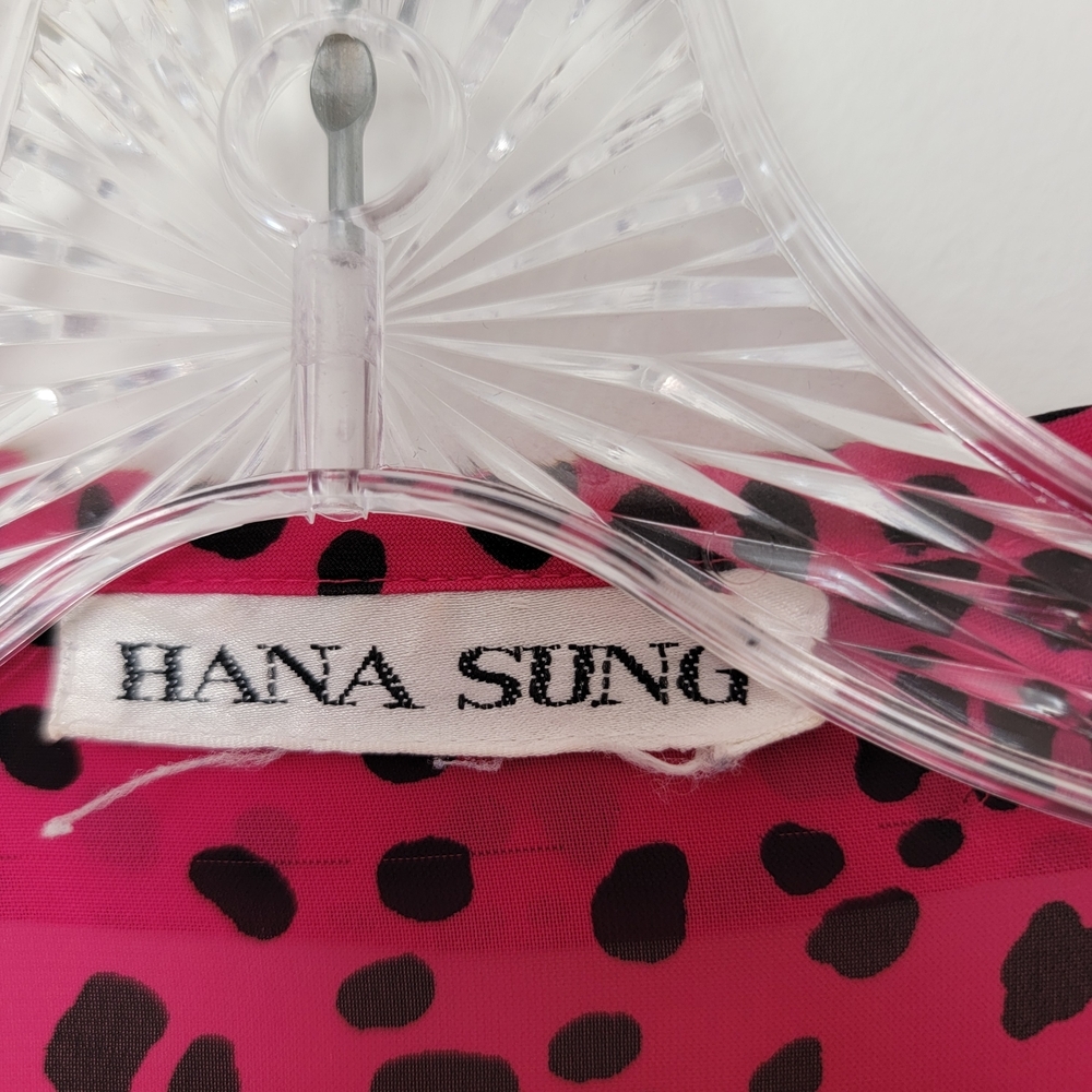 Anna Sui Fuchsia and Black Patterned Blouse - Picture 3 of 6